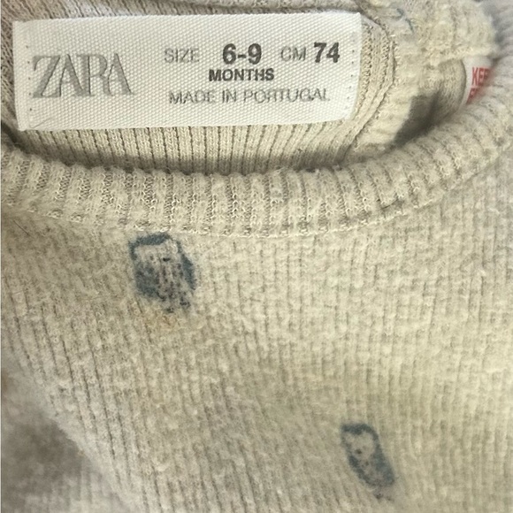 ZARA Baby Soft Touch Sweatshirt & Matching Pants Set- Owl/ Size 6-9M - Picture 4 of 5